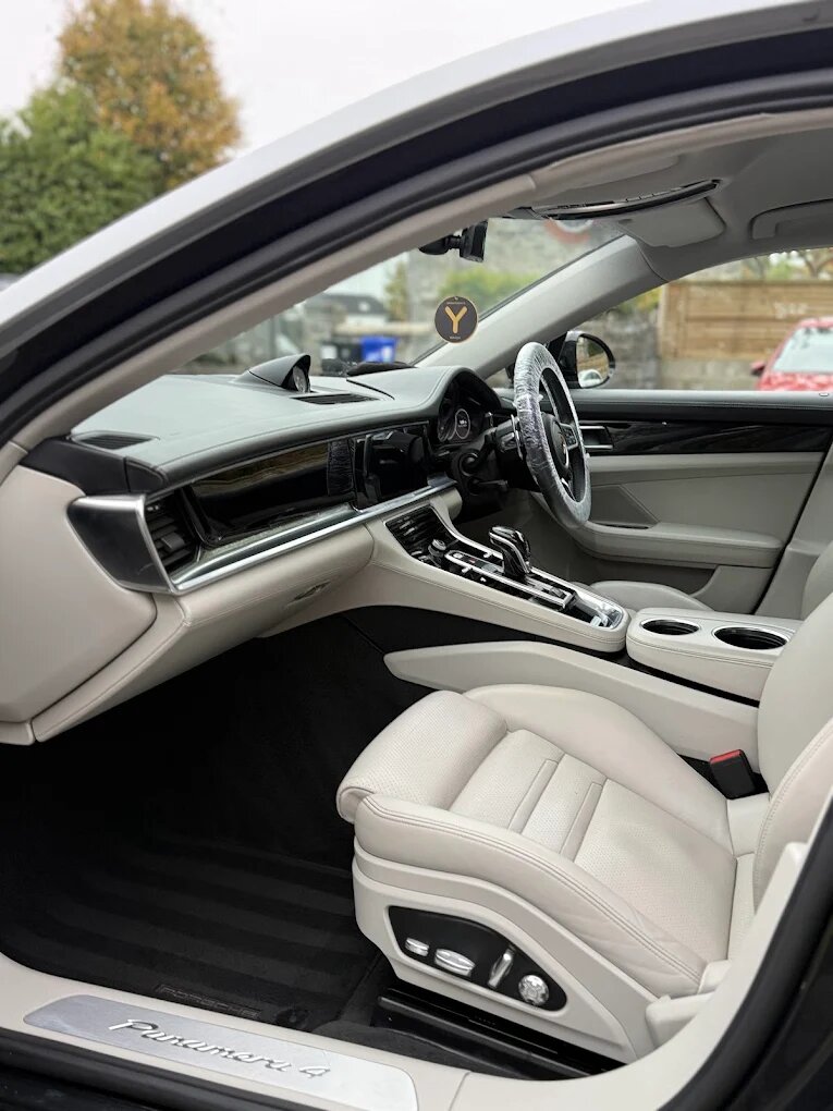 Porsche interior clean